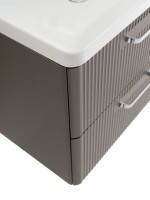 Мебель для ванной комнаты BelBagno Due 60 ручки хром полированный, оружейная сталь