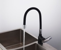 Смеситель для кухни Frap F4453-04 с гибким изливом, черный