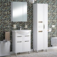 Тумба с раковиной Corozo Монро Z2 65 белая