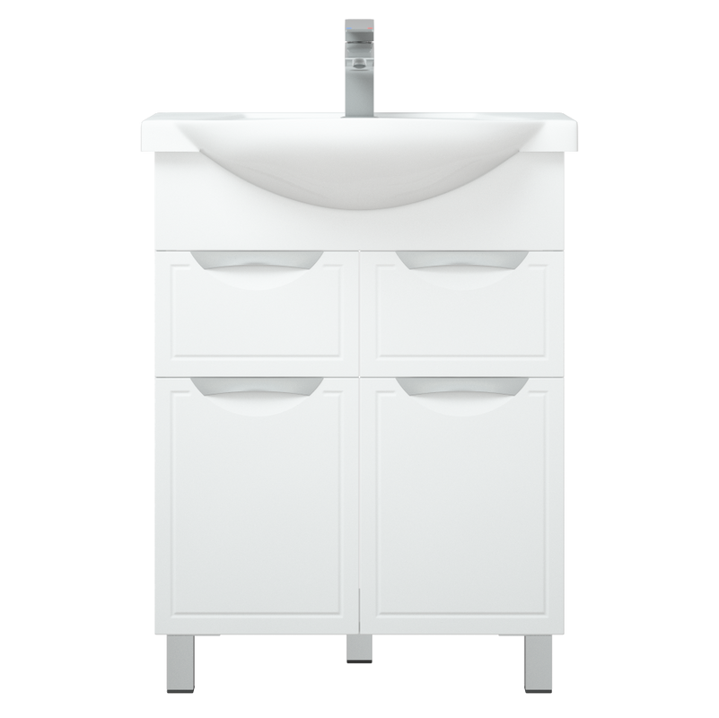 Тумба с раковиной Corozo Монро Z2 65 белая