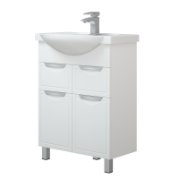 Тумба с раковиной Corozo Монро Z2 65 белая