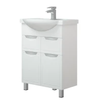 Тумба с раковиной Corozo Монро Z2 65 белая Тумба с раковиной Corozo Монро Z2 65 белая