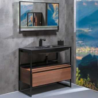 Мебель для ванной Armadi Art Loft 120 dark wood, напольная