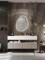 Зеркало CONTINENT Led Mojo 60х80 см, сенсорное, с холодной подсветкой