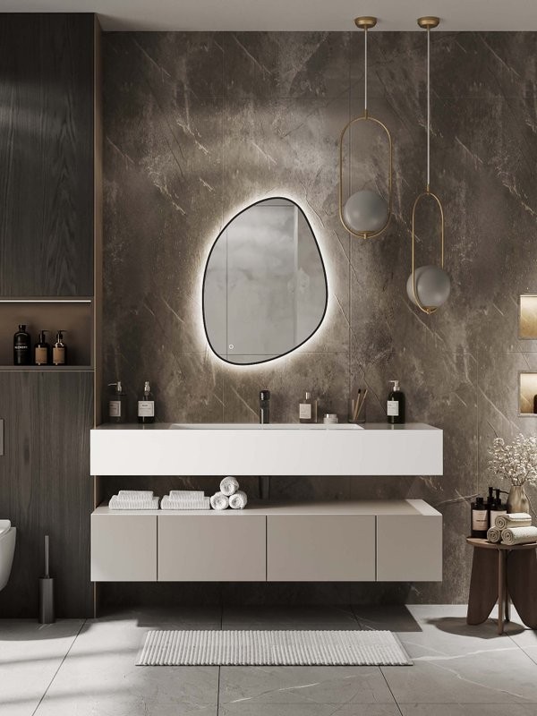 Зеркало CONTINENT Led Mojo 60х80 см, сенсорное, с холодной подсветкой