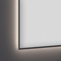 Зеркало Wellsee 7 Rays’ Spectrum 50х60 с подсветкой, черное
