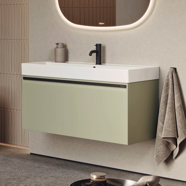 Тумба под раковину без столешницы Aqwella Pure 80 шалфей зелёный