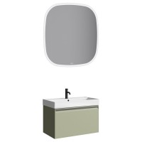 Тумба под раковину без столешницы Aqwella Pure 80 шалфей зелёный