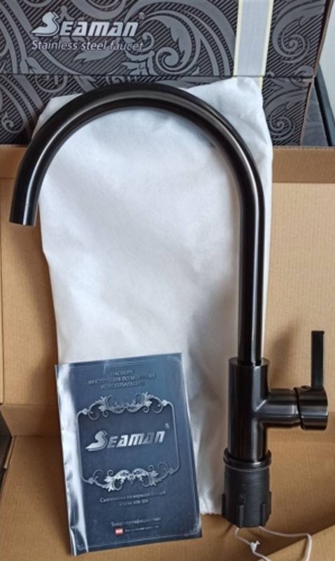 Смеситель для кухни Seaman Barcelone SSL-5815 black pearl