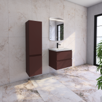 Шкаф-пенал для ванной Caprigo Forte 35 L шоколад