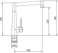 Смеситель для кухни Fashun A54021-7 черный Смеситель для кухни Fashun A54021-7 черный