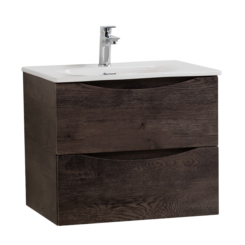 Тумба под раковину BelBagno Marino-cer-mini 50 подвесная, rovere nature grigio