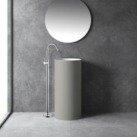 Напольный смеситель для раковины Abber Wasser Kreis AF8141 С ВНУТРЕННЕЙ ЧАСТЬЮ, хром