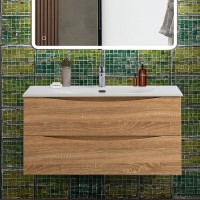 Тумба под раковину BelBagno Marino-cer-n 100 подвесная, rovere bianco