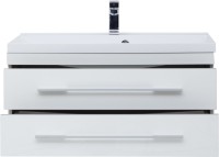 Тумба с раковиной Aquanet Верона 90 подвесная белая Тумба с раковиной Aquanet Верона 90 подвесная белая