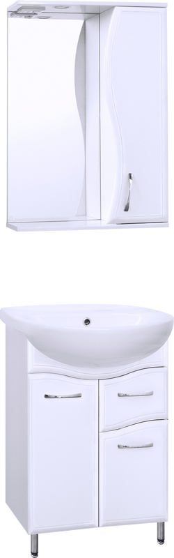 Мебель для ванной комнаты Style Line Эко Волна №11 55 белая