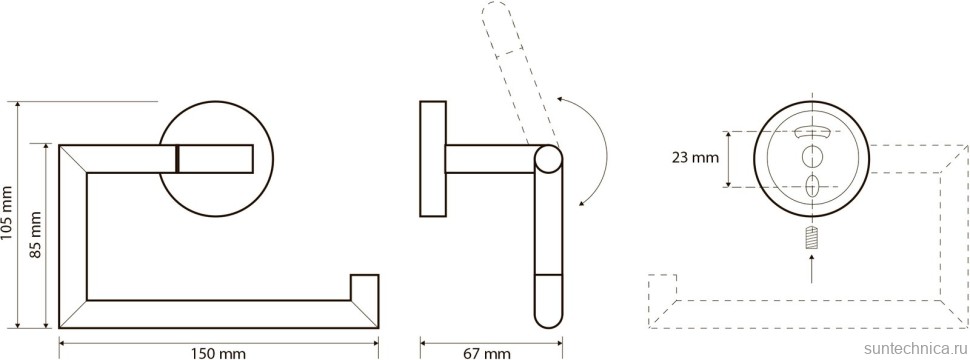 Набор Держатель Bemeta Omega 199112042 + Ершик 104113017