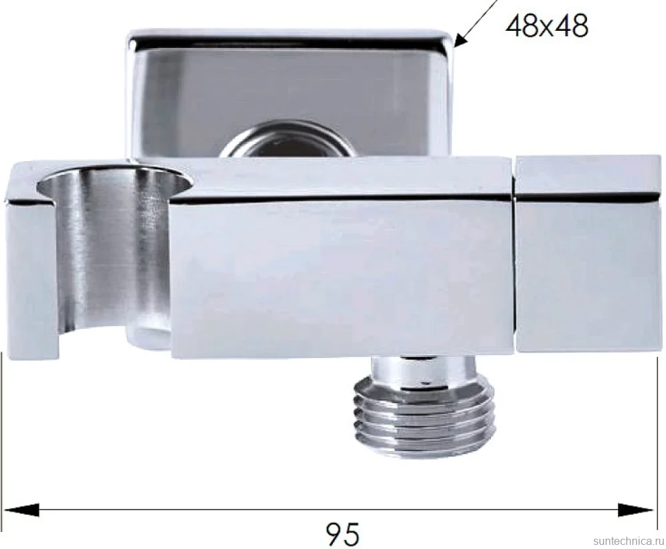 Шланговое подключение Remer 336S с держателем для душа