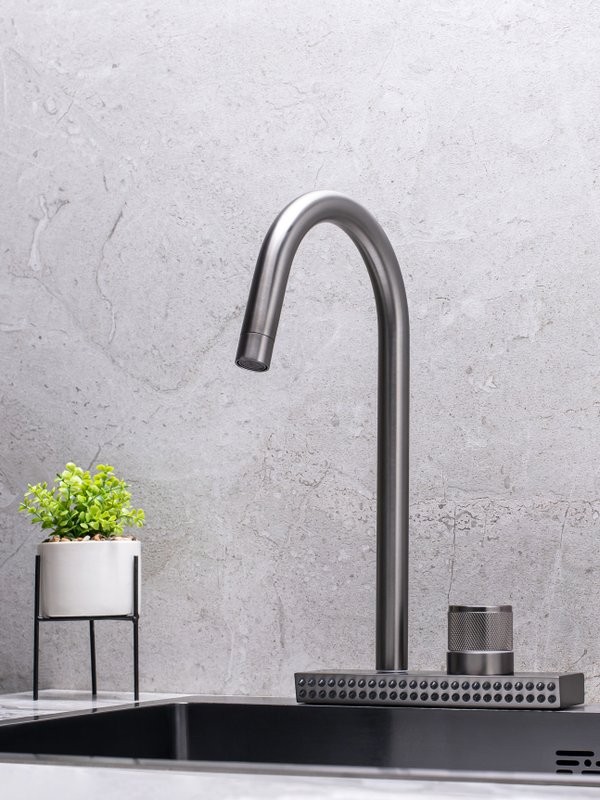 Смеситель для кухни РМС SUS130PVD-017F графит