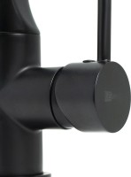 Смеситель для кухни Lemark Soul LM6007BL с гибким изливом, черный