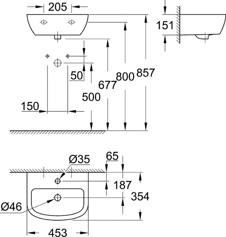 Раковина Grohe Bau Ceramic 39424000