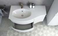 Мебельная раковина Cezares 50153 104х52 L bianco