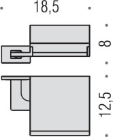 Набор Держатель Colombo Design Look B1691.000 + Ершик B1627.CR ABS Набор Держатель Colombo Design Look B1691.000 + Ершик B1627.CR ABS