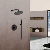Душевой комплект Vincea Desire VSFW-1D1MB С ВНУТРЕННЕЙ ЧАСТЬЮ, черный матовый