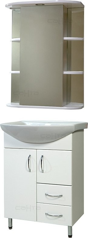 Тумба с раковиной СаНта Грация 60 2 двери, 2 ящика