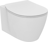 Комплект Унитаз подвесной Ideal Standard Connect AquaBlade E047901 + Крышка E772401 с микролифтом + Инсталляция Geberit Duofix Delta 458.163.21.1 с кнопкой смыва, хром + Звукоизоляция