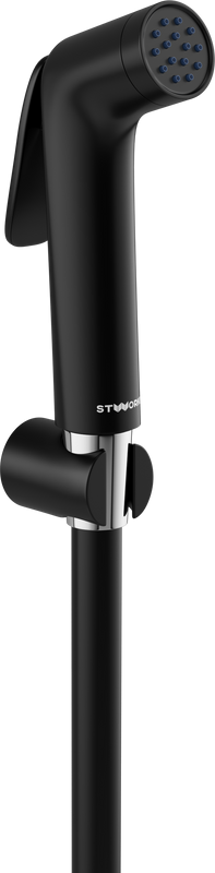 Гигиенический душ STWORKI Ларвик S186011-7Q02-I012 черный матовый