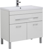 Тумба с раковиной Aquanet Верона 90 белая, 1 ящик, 2 двери