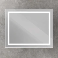 Зеркало BelBagno Kraft 100x80 с подсветкой, сатин