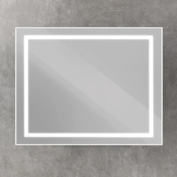 Зеркало BelBagno Kraft 100x80 с подсветкой, сатин
