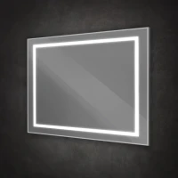 Зеркало BelBagno Kraft 100x80 с подсветкой, сатин
