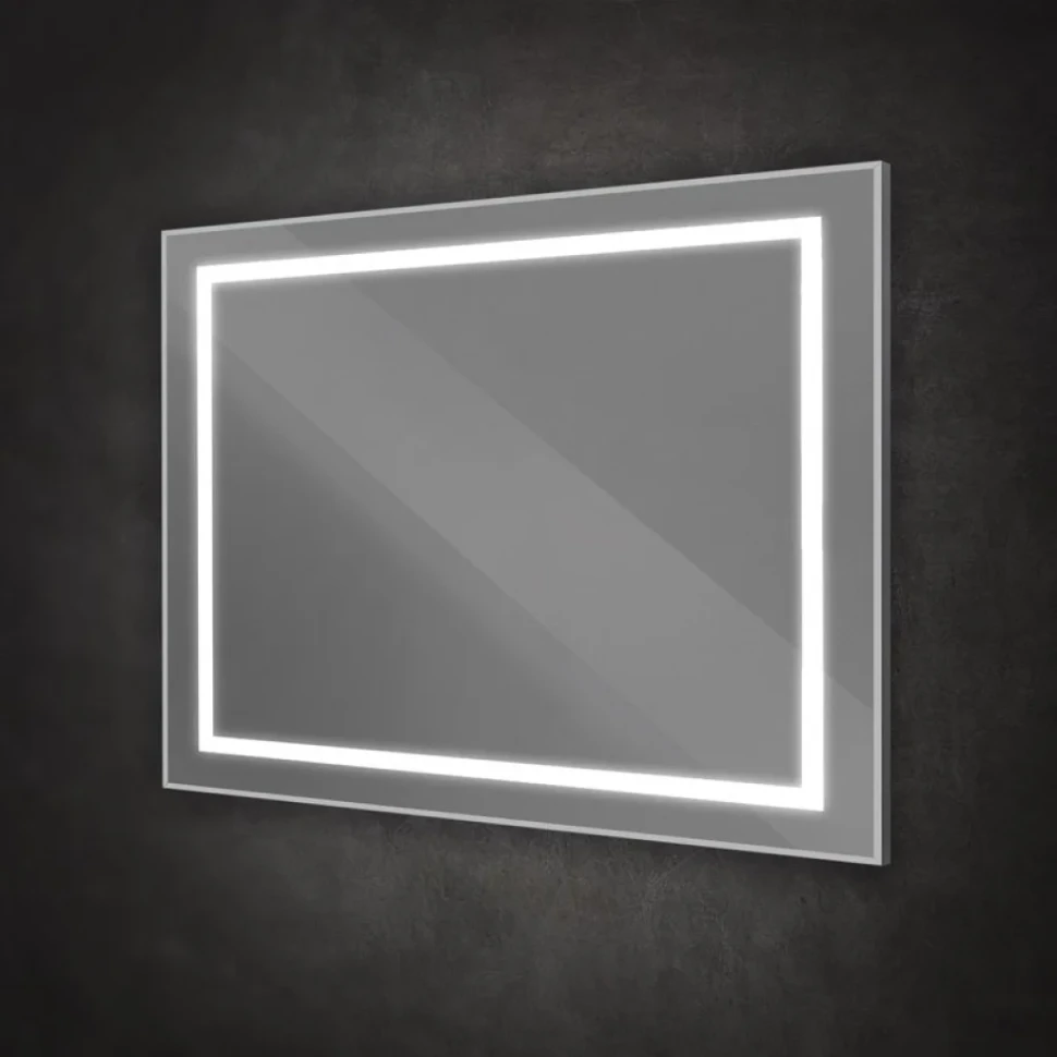Зеркало BelBagno Kraft 100x80 с подсветкой, сатин