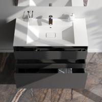 Тумба под раковину без столешницы AM.PM Inspire V2.0 100 графит матовый