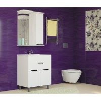 Шкаф с зеркалом в ванную MIXLINE 65х19х72,5 Белый ПВХ Шкаф с зеркалом в ванную MIXLINE 65х19х72,5 Белый ПВХ