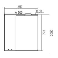 Шкаф с зеркалом в ванную MIXLINE 65х19х72,5 Белый ПВХ Шкаф с зеркалом в ванную MIXLINE 65х19х72,5 Белый ПВХ