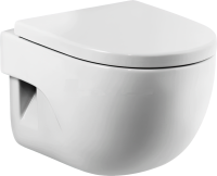 Комплект Унитаз подвесной Roca Meridian + Крышка + Инсталляция Geberit Duofix Delta 458.163.21.1 с кнопкой смыва, хром + Звукоизоляция