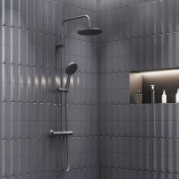 Душевая стойка Damixa Jupiter 977800300 черная матовая