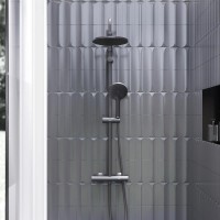 Душевая стойка Damixa Jupiter 977800300 черная матовая