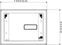 Зеркало Marka One Glace 100 с подсветкой