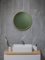 Зеркало круглое Dreja Miro 70 золото