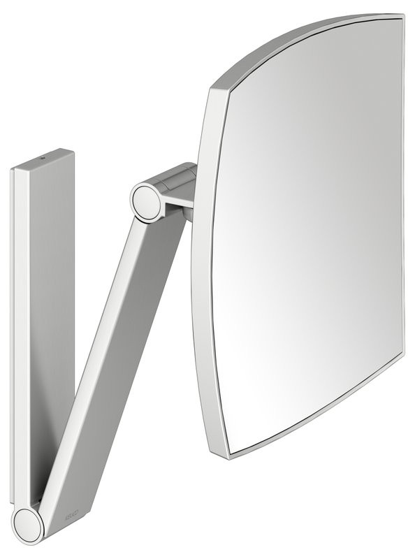Косметическое зеркало Keuco iLook Move 17613 настенное, с увеличением, нержавеющая сталь finish