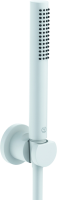 Душевой гарнитур Kludi Nova Fonte Puristic 2085053-15 белый матовый