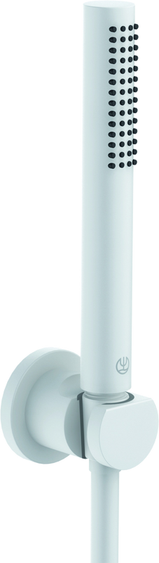 Душевой гарнитур Kludi Nova Fonte Puristic 2085053-15 белый матовый