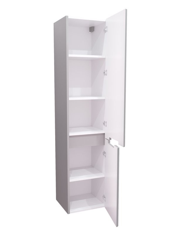 Шкаф-пенал для ванной SanStar Ориана универсальный, серый