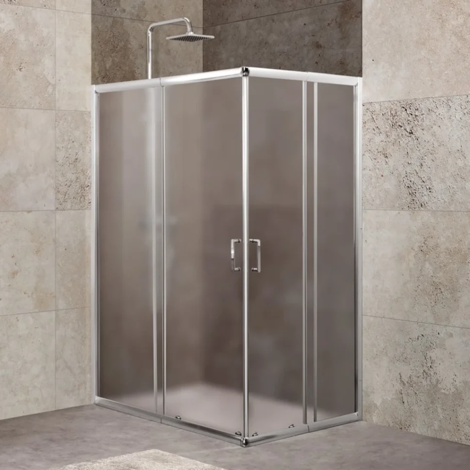 Душевой уголок BelBagno Unique AH-2-100/115-75/90-P-Cr стекло punto