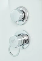 Душевая кабина DTO D EM2780GM профиль хром, стекло матовое с узором